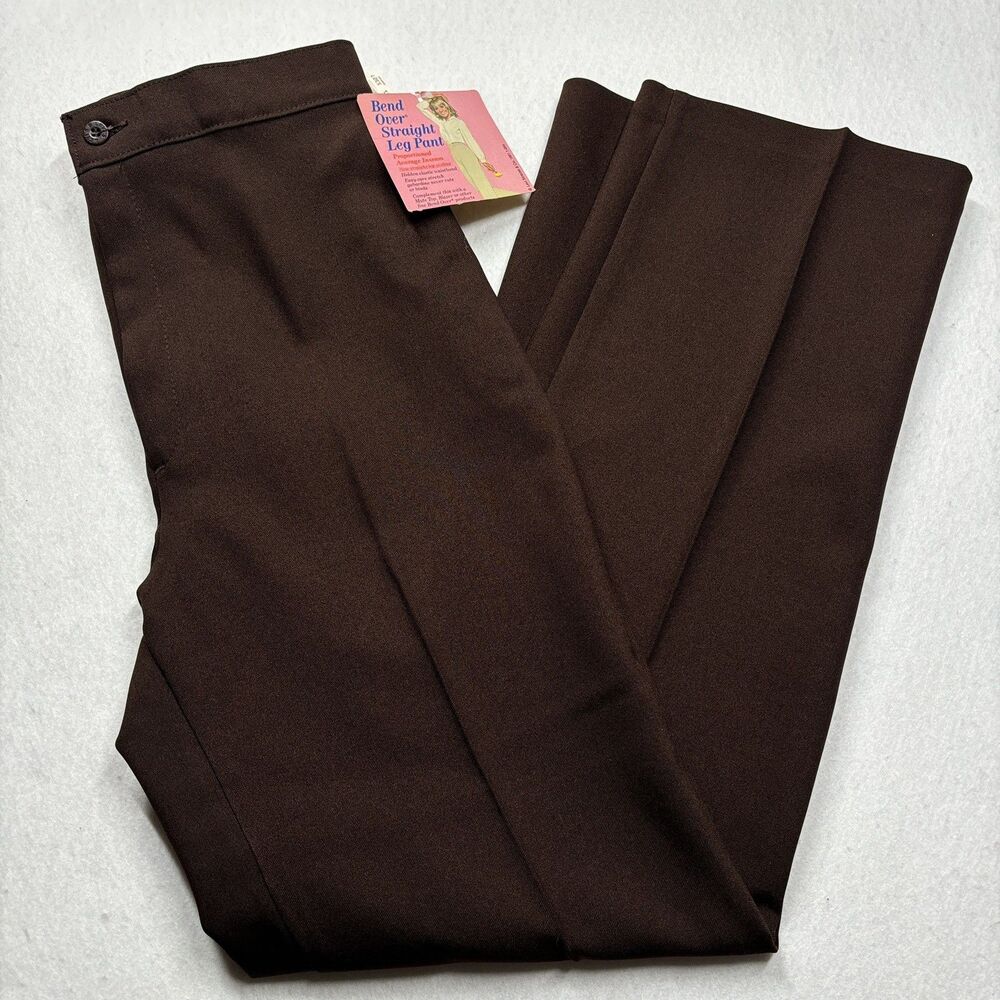 NWT Vintage Levi’s Ladies Bend Over Brown High Waisted Straight Leg Pant Sz 30